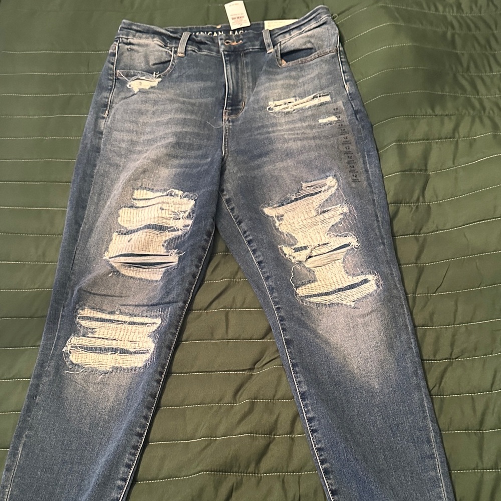 Distressed Blue Jeans for Women